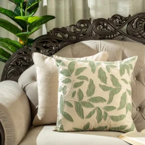 Bella True Ivra and Verde Cushion Cover Combo