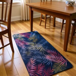 BELLA TRUE Rubber Kitchen Mat (Multicolor, Pack of 2, Large)