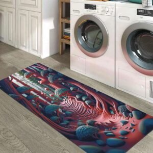 BELLA TRUE Rubber Kitchen Mat (Green, Large)