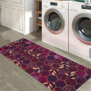 BELLA TRUE Rubber Kitchen Mat (Wine, Large)