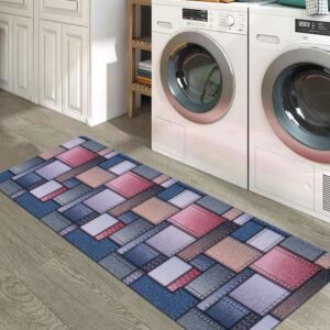 BELLA TRUE Rubber Kitchen Mat (Grey, Large)