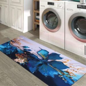 BELLA TRUE Rubber Kitchen Mat (Turquise, Large)