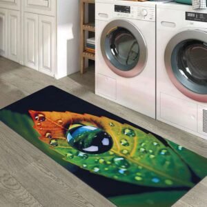 BELLA TRUE Rubber Kitchen Mat (Natural Green, Large)