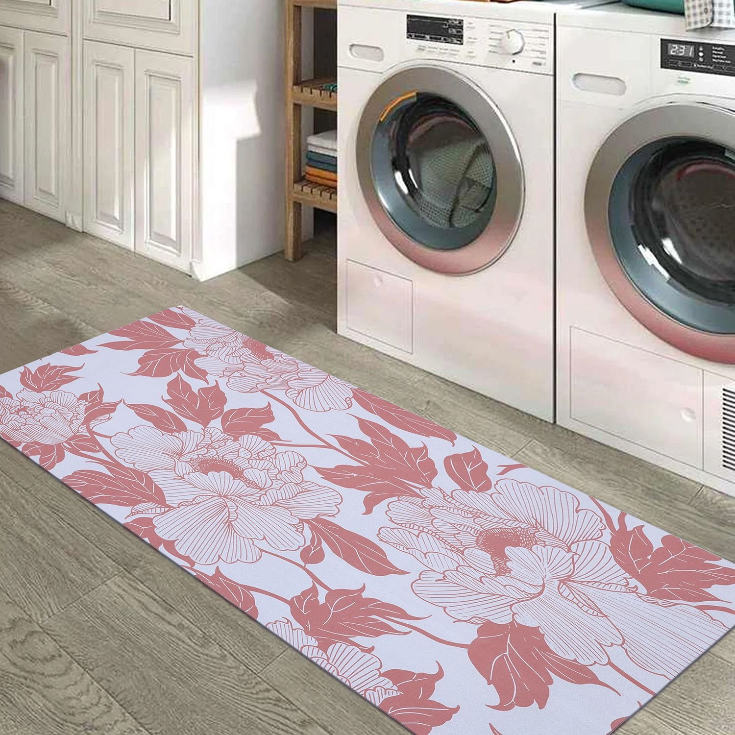 BELLA TRUE Rubber Kitchen Mat (Orange, Large)