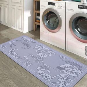 BELLA TRUE Rubber Kitchen Mat (Grey, Large)
