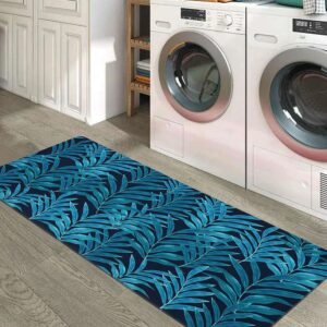 BELLA TRUE Rubber Kitchen Mat (Teal, Large)