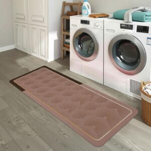 BELLA TRUE Rubber Kitchen Mat (Light Brown, Large)
