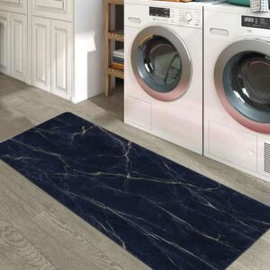 BELLA TRUE Rubber Kitchen Mat (Dark Blue, Large)