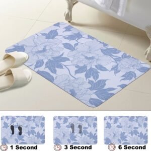 BELLA TRUE Rubber Bathroom Mat (Grey, Pack of 2, Medium)